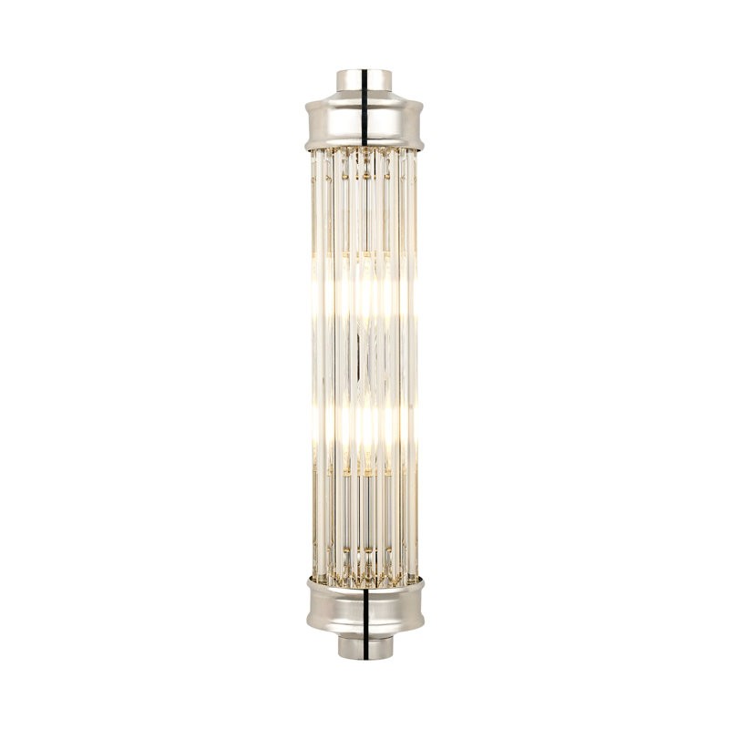 Raelin Retro Cylindrical Ribbed Glass Sconce