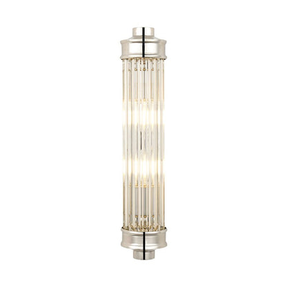 Raelin Retro Cylindrical Ribbed Glass Sconce