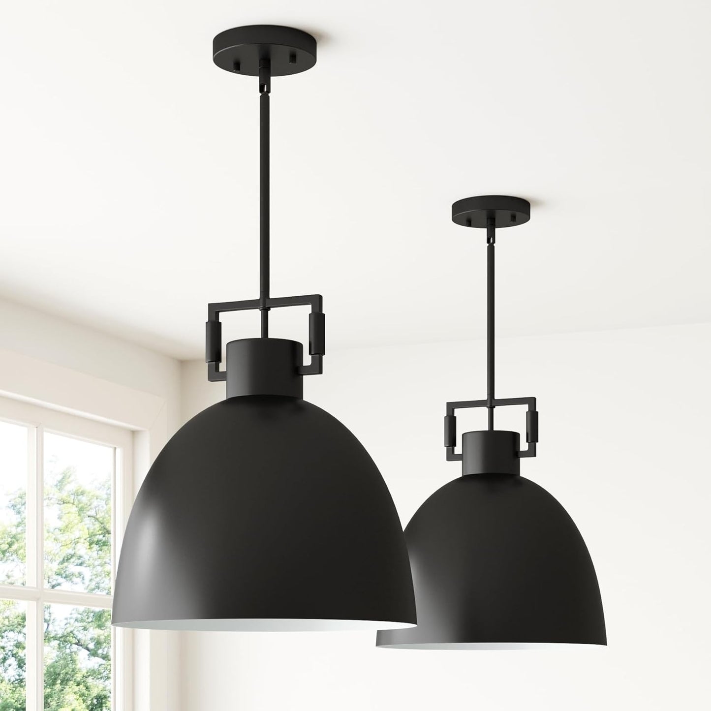 Hazel Industrial Style Metal Shade Pendant Light