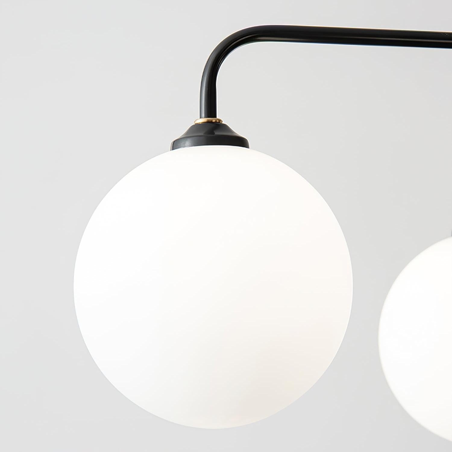 Maytoni Modern 5 Lights White Glass Globe Chandelier