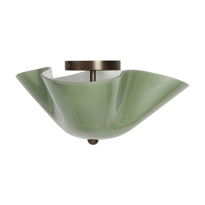 Esmay Modern Wavy Glass Fazzo Flush Mount Ceiling Light