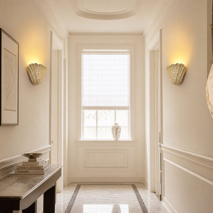 Layton French Coastal Shell Wall Sconce