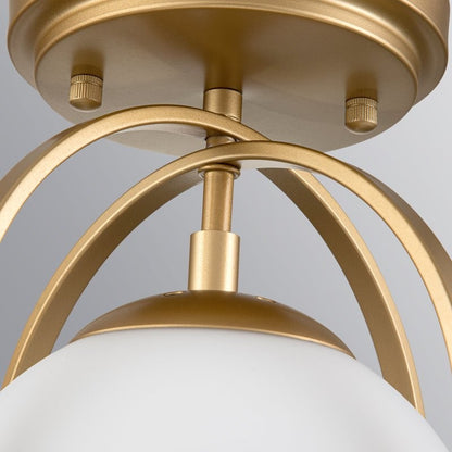 Aurea Vintage Globe Flush Mount Ceiling Light