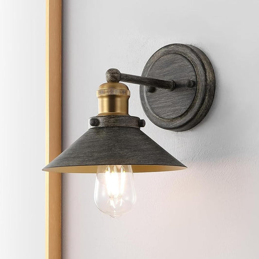 Blaze Industrial Retro Metal Tapered Wall Sconce