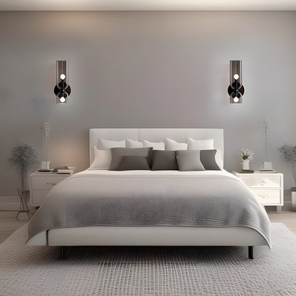 Trisia Modern Up Down Glass Wall Sconce