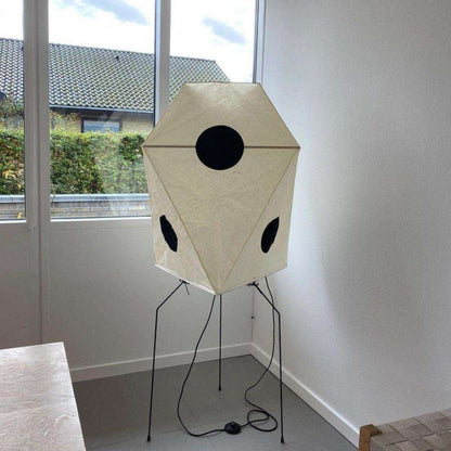 Kiran Minimalist Wabi-sabi Tripod Floor Lamp