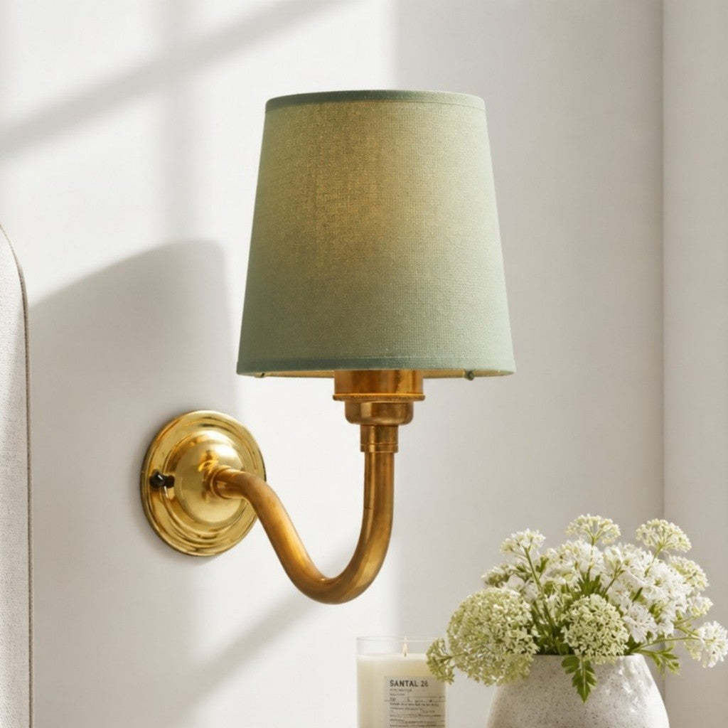 Nyxel Vintage Fabric Small Wall Sconce