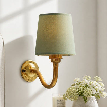 Nyxel Vintage Fabric Small Wall Sconce