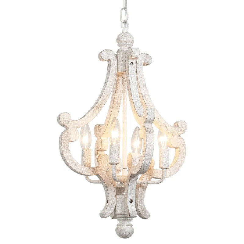 Astridina Rustic Antique Wooden French Country Chandelier