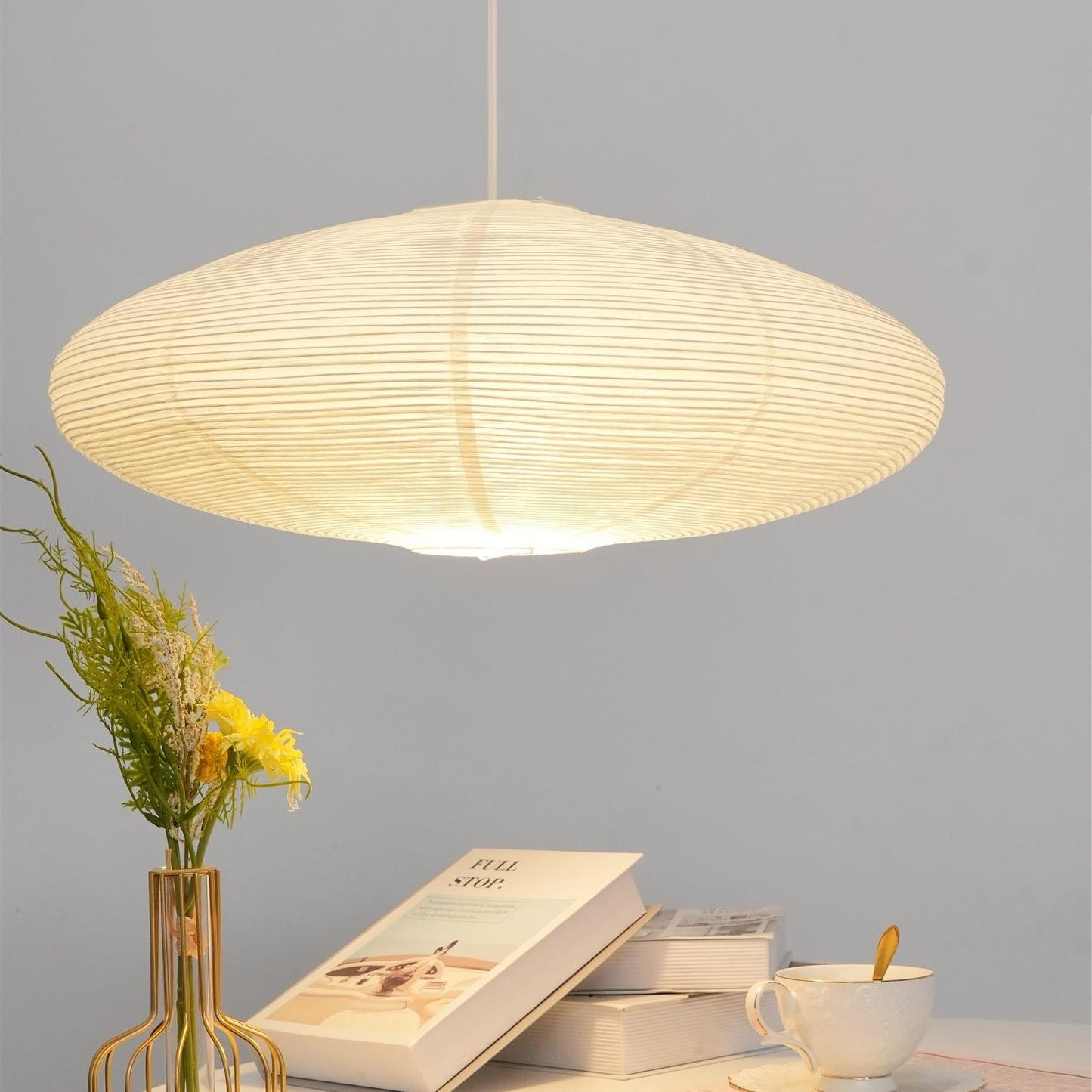 Gino Japanese Rice Paper Lantern Pendant Light