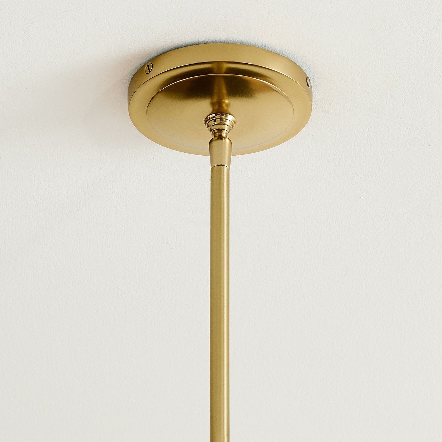 Brenna Modern Brass Cast Glass Dome Pendant Light