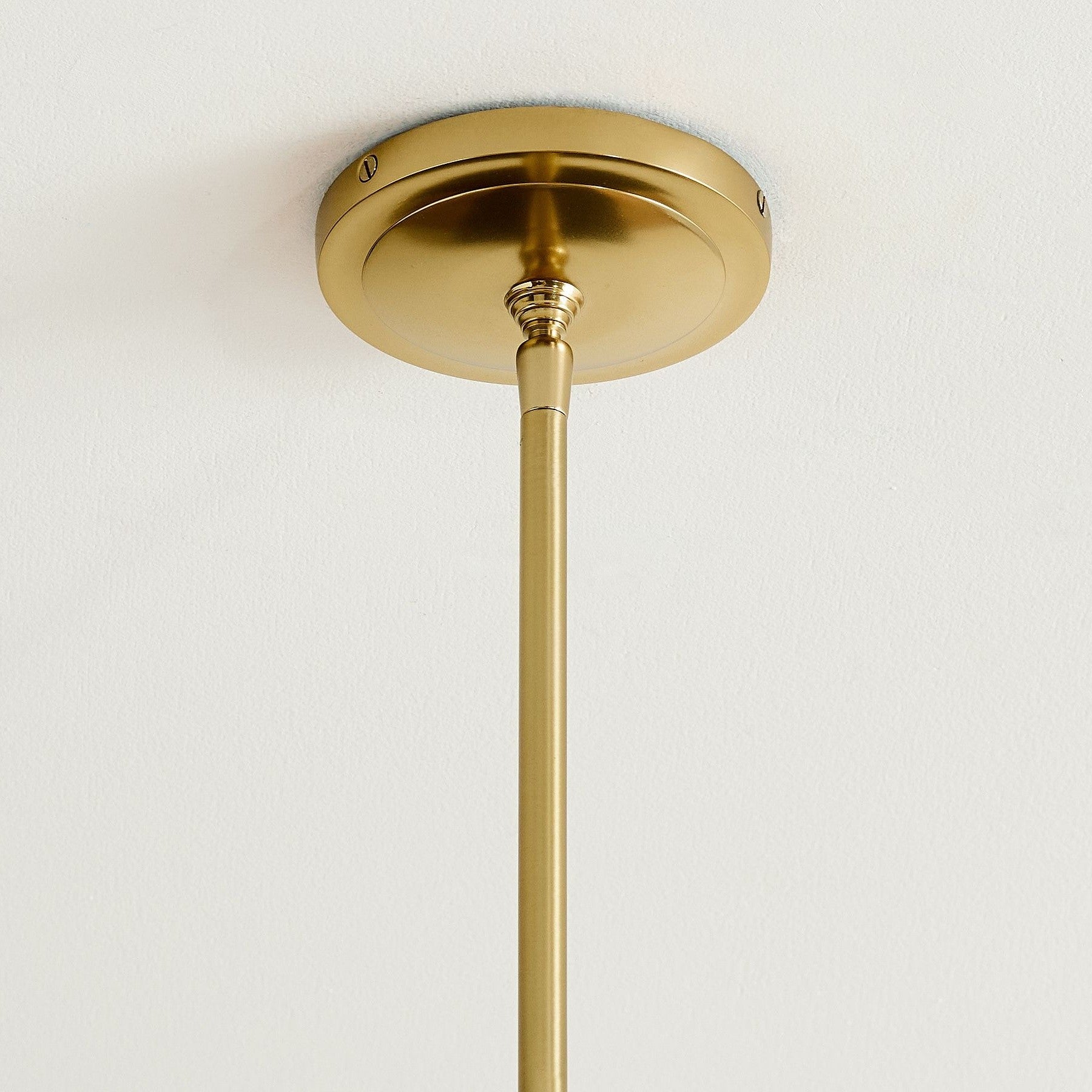 Brenna Modern Brass Cast Glass Dome Pendant Light