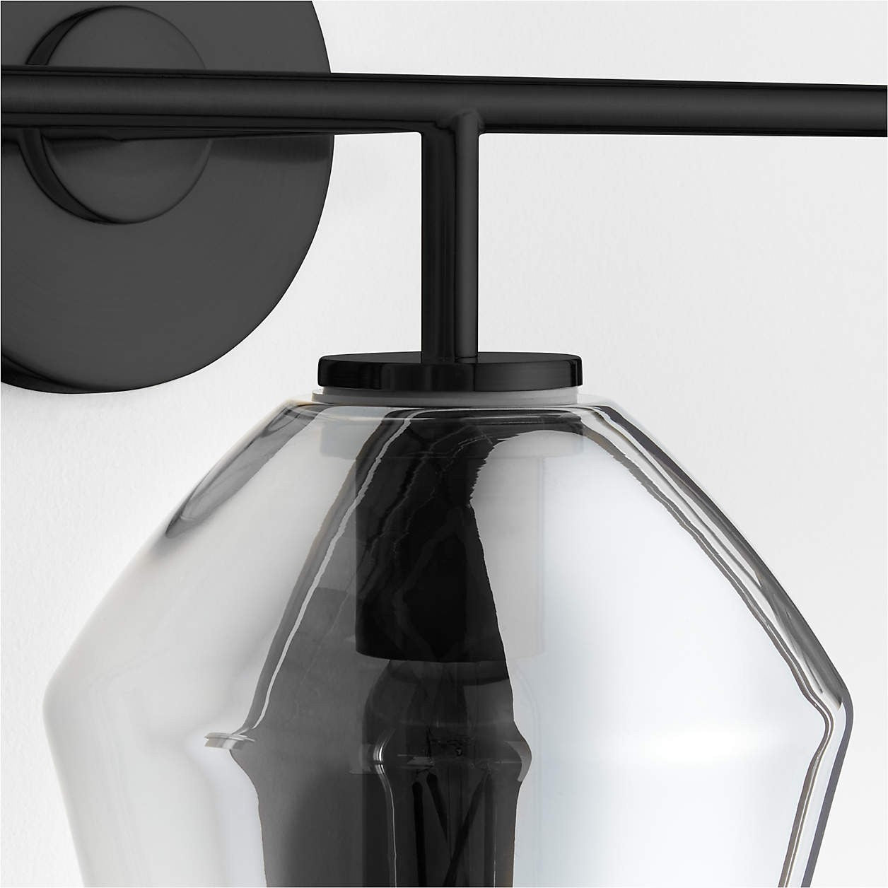 Konig Minimalist 3-Light Brass Glass Wall Light