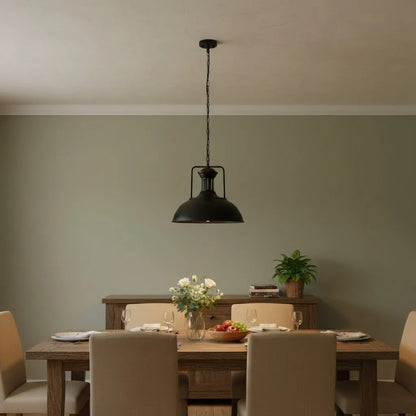 Soliviel Industrial Metal Dome Pendant Light