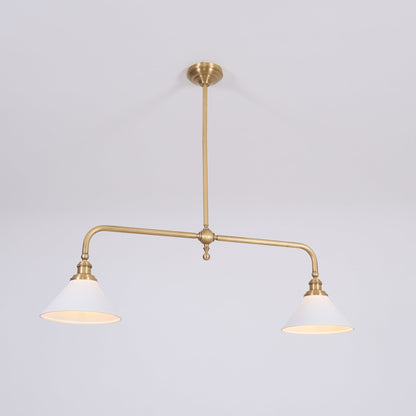 Foxx Retro Metal Conical Ceramic Pendant Light
