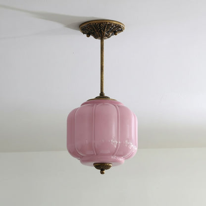 Conran Vintage Milk Glass Lantern Eloise Ceiling Light