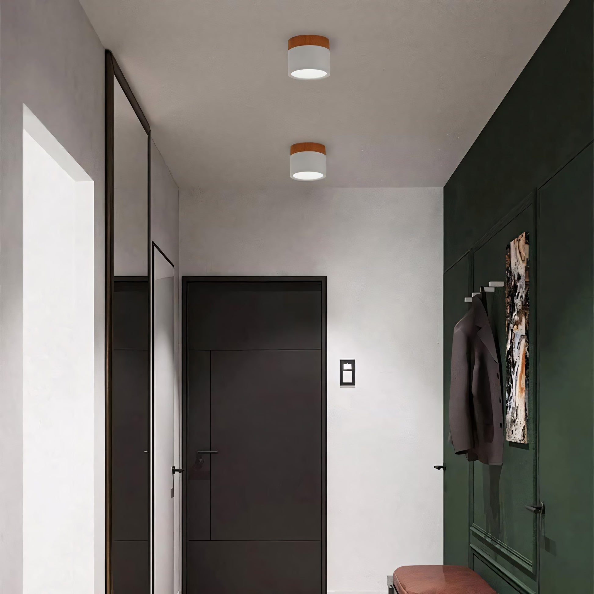 Cyrion Nordic Cylinder LED Flush Mount Ceiling Light