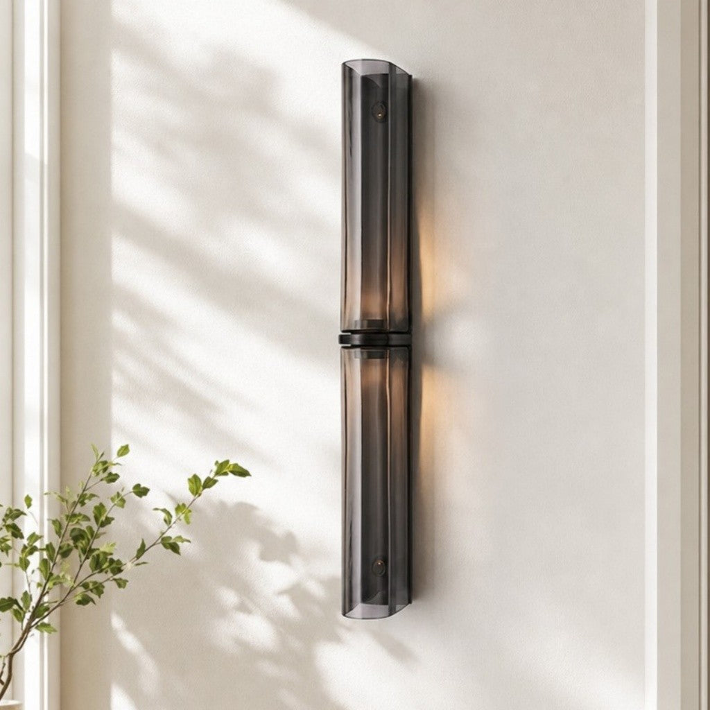 Giulia Minimalist LED Double Tube Glass Wall Light