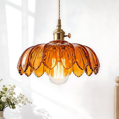 Jacinta Green Scalloped Pendant Light