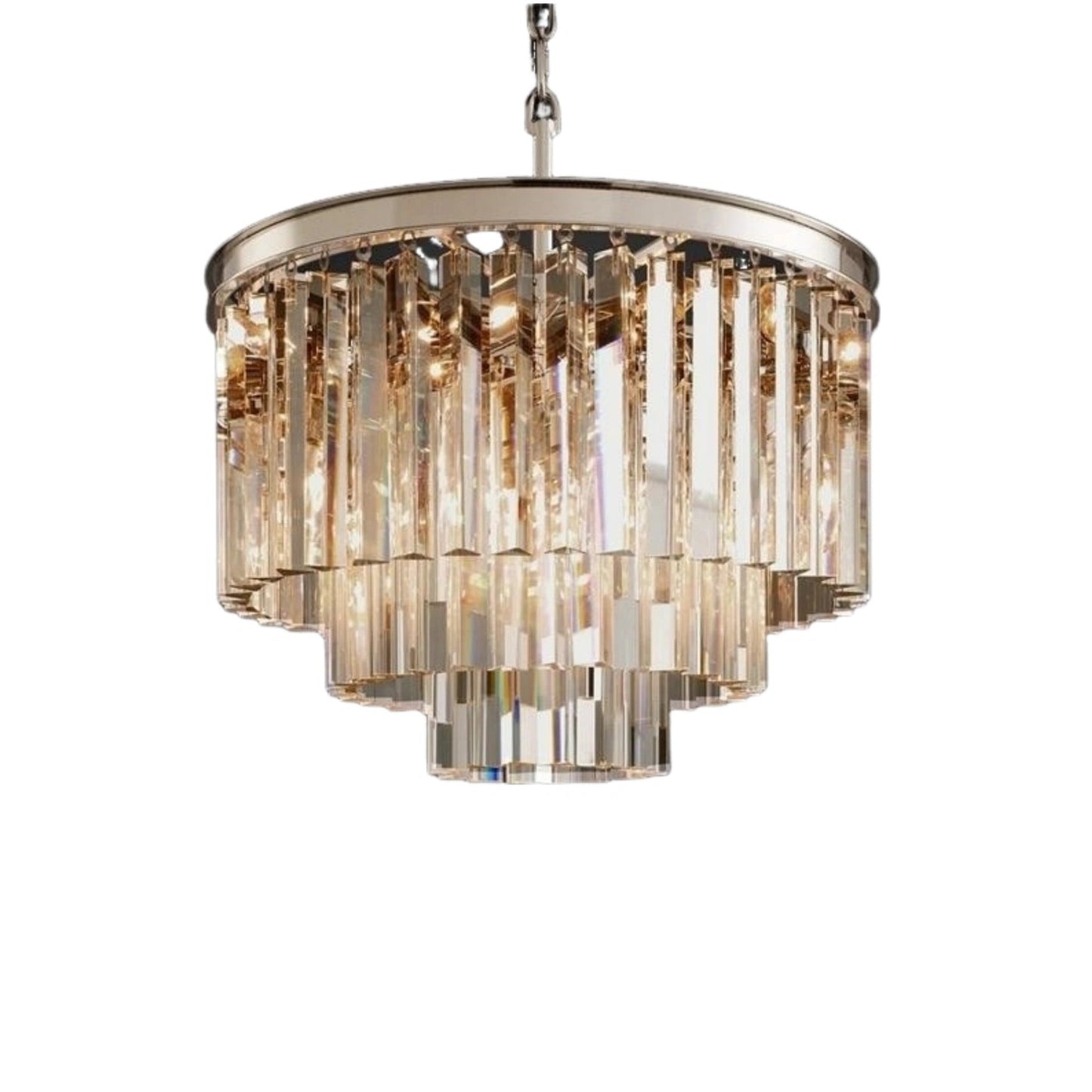 Guinevere Vintage Luxury Tiered Round Crystal Chandelier