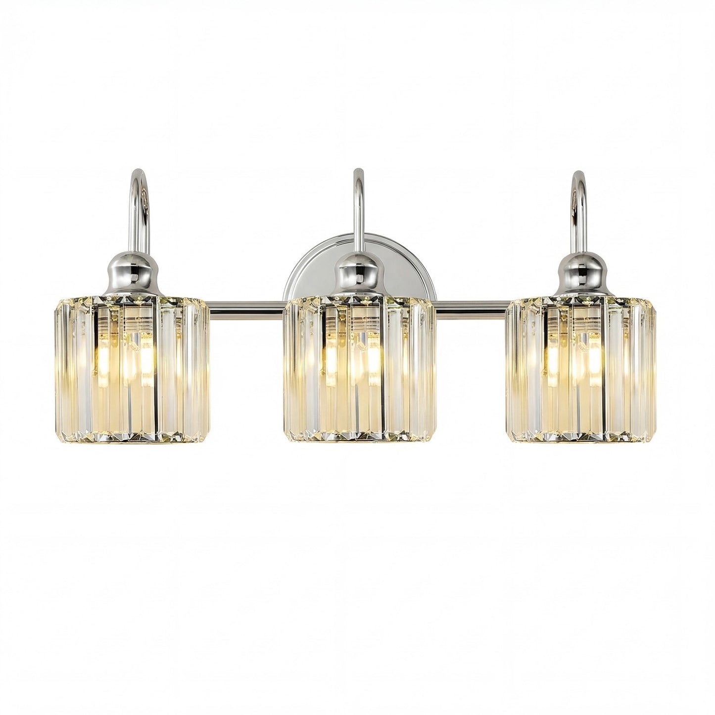 Naeris Modern Square Crystal Wall Sconce