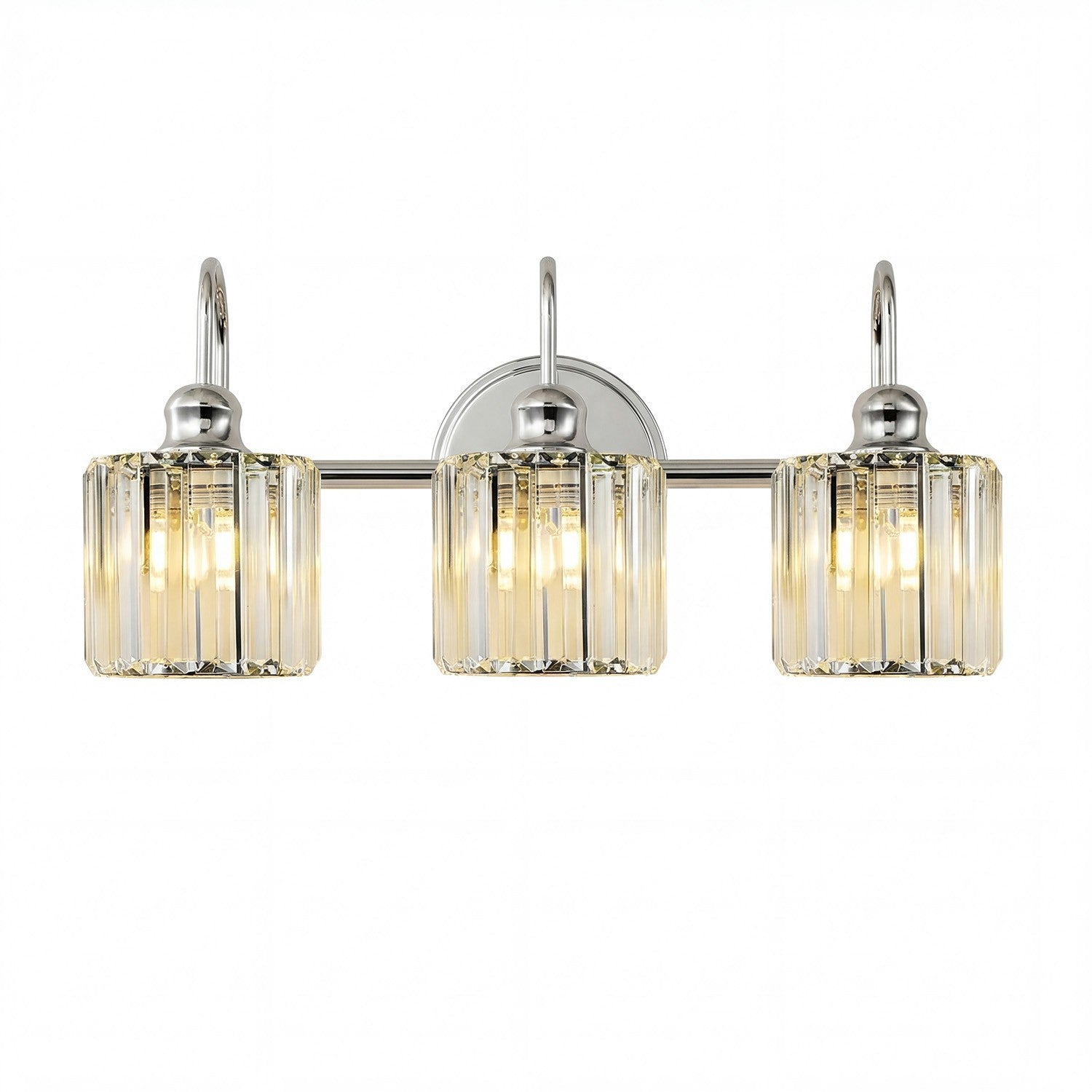 Naeris Modern Square Crystal Wall Sconce