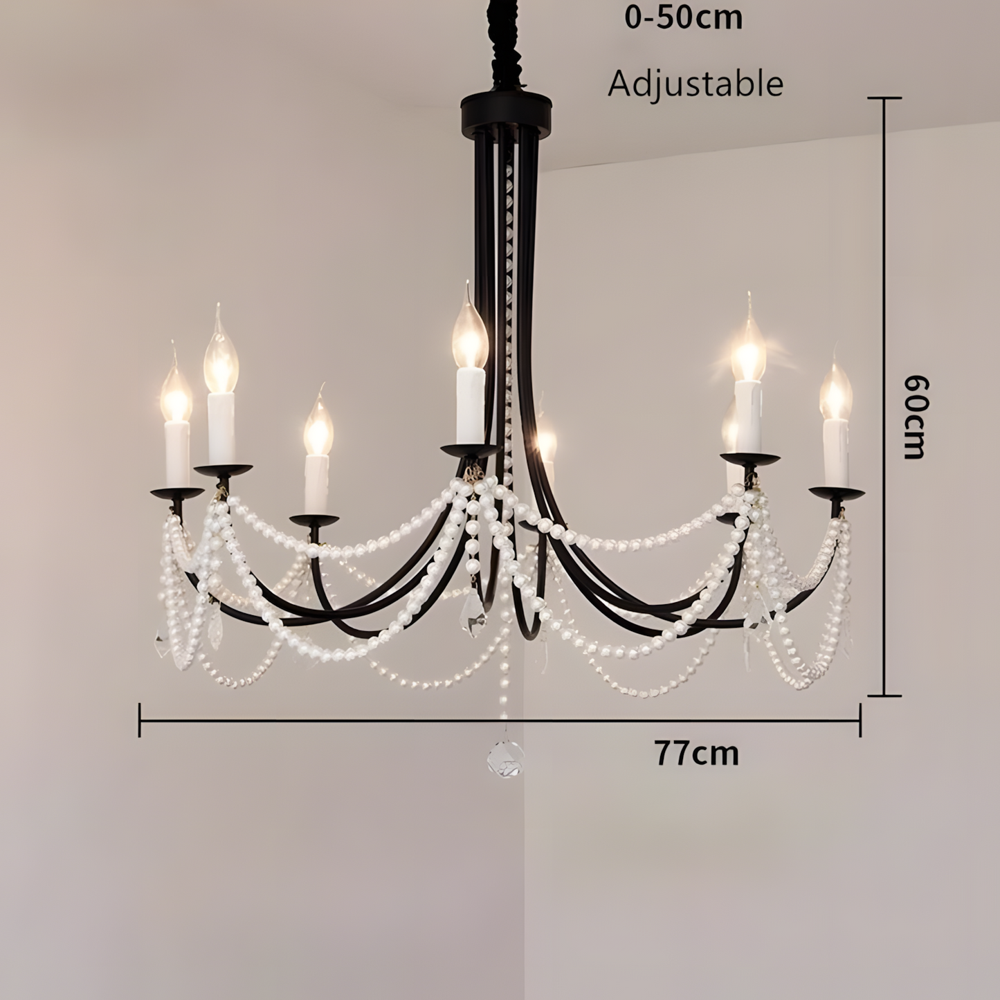 Niko French Vintage Crystal Chandelier