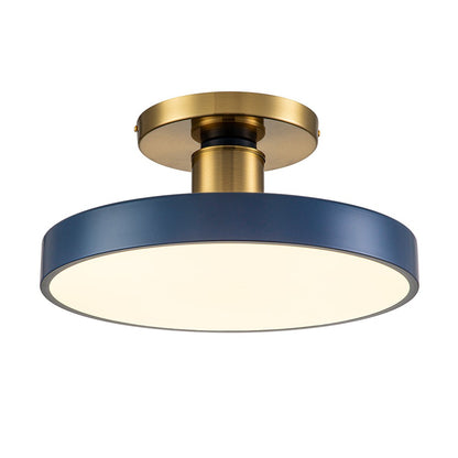 Galion Blue Crylic Round Ceiling Light