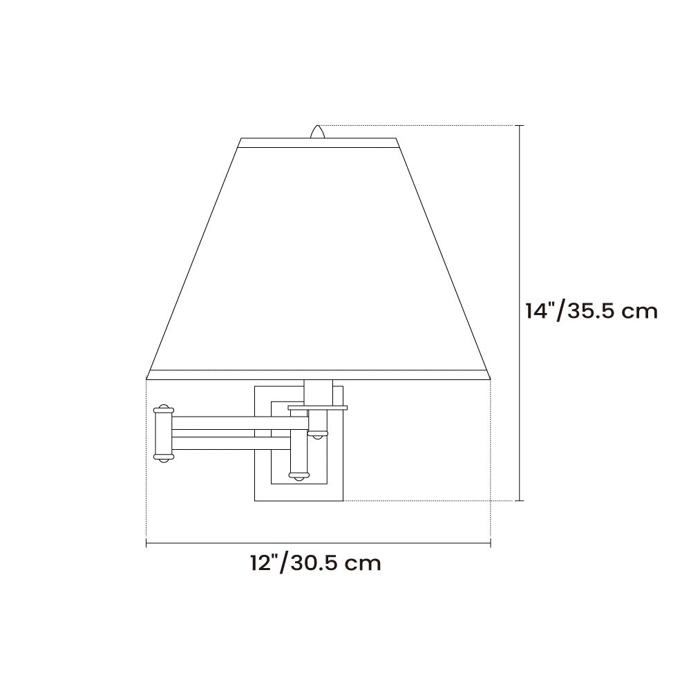 Ozona Metal Swing Arm Wall Lamp