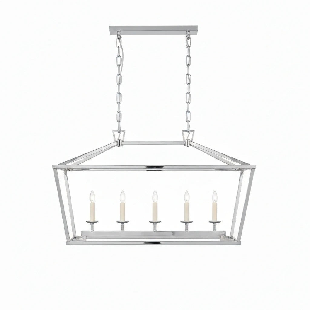 Aria Farmhouse Wrought Iron Lantern Chandelier Light