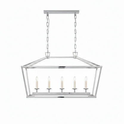 Aria Farmhouse Wrought Iron Lantern Chandelier Light