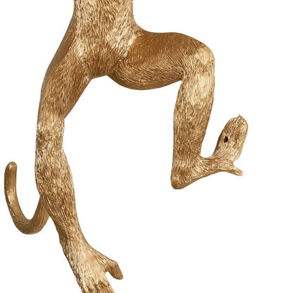 Ioneus Creative Gold Resin Monkey Sconce