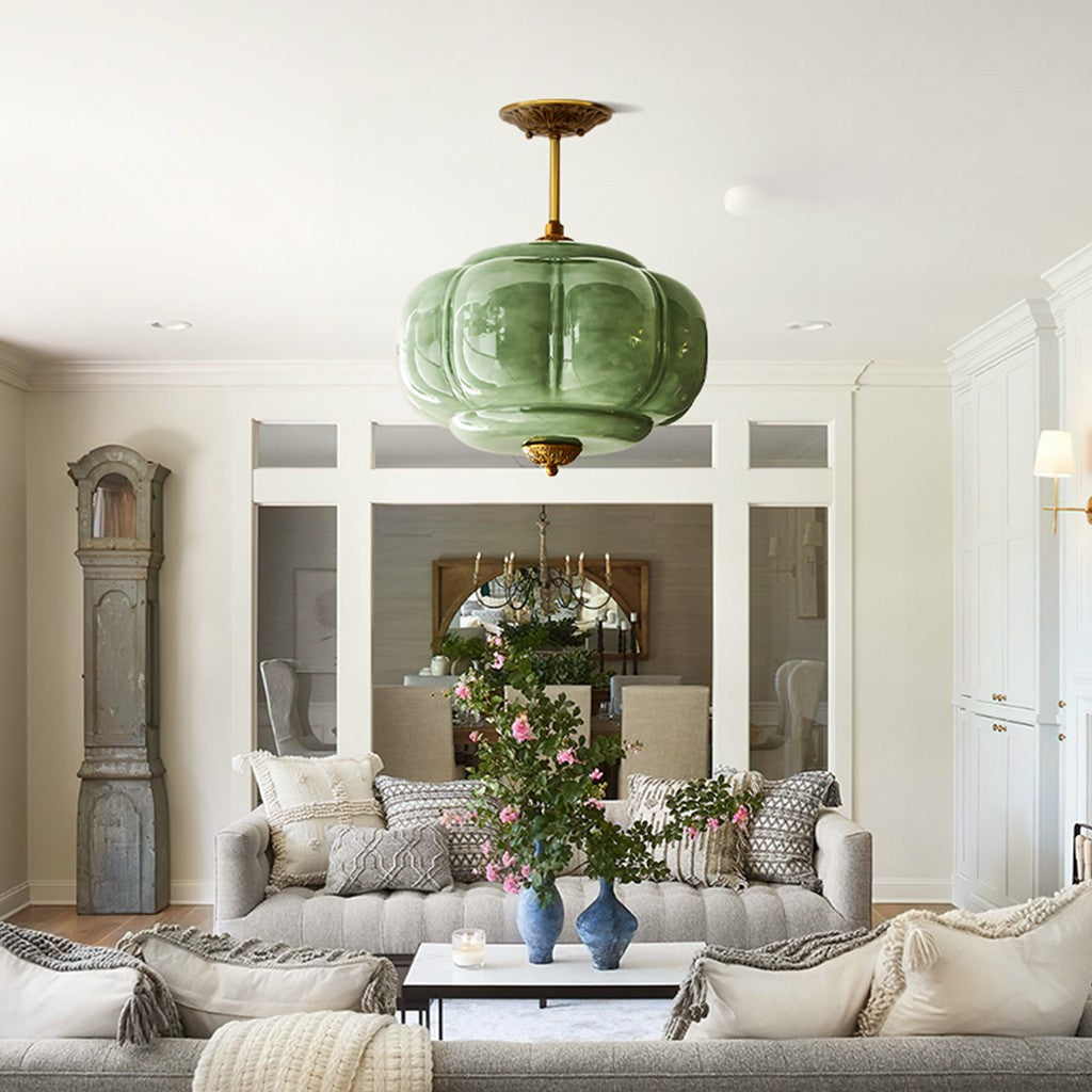 Ozita Retro Semi-Flush Mount Eloise Pendant Light