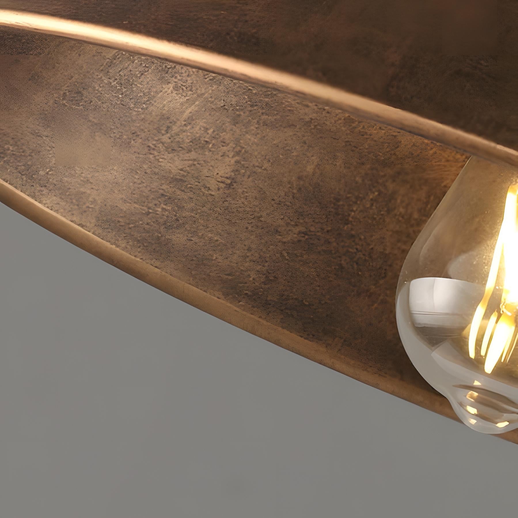 Carmen Industrial Antique Metal Horn Shaped Pendant Light