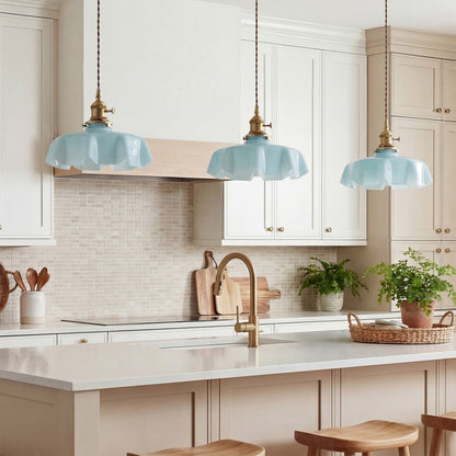 Jovianth French Cream Flower Single Pendant Light