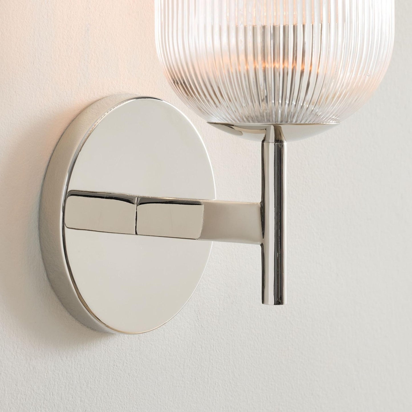 Alain Cooper Ribbed Glass Wall Sconce