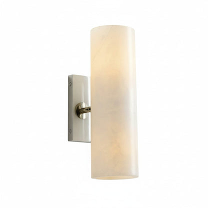 Corven Modern Elegant Alabaster Tube Sconce