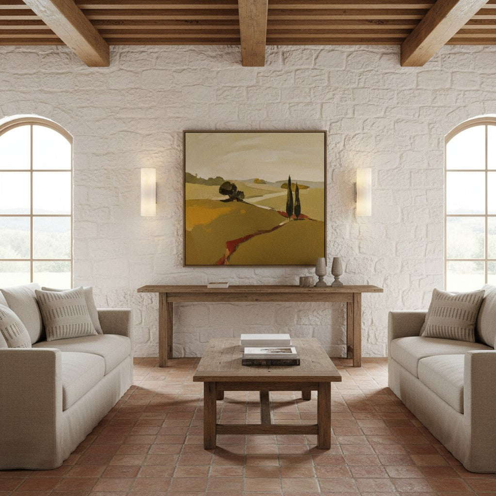 Corven Modern Elegant Alabaster Tube Sconce