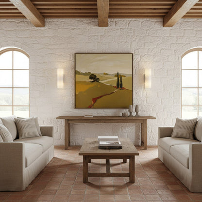 Corven Modern Elegant Alabaster Tube Sconce