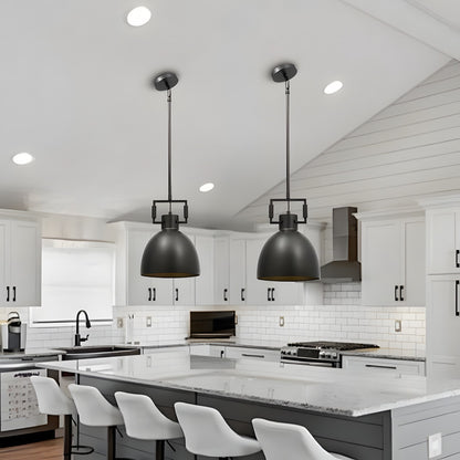 Hazel Industrial Style Metal Shade Pendant Light