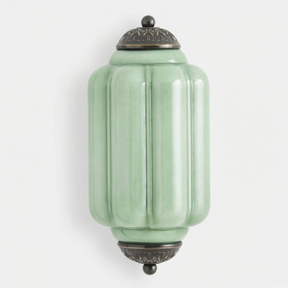 Michael Vintage Eloise Milk Glass Flush Wall Light