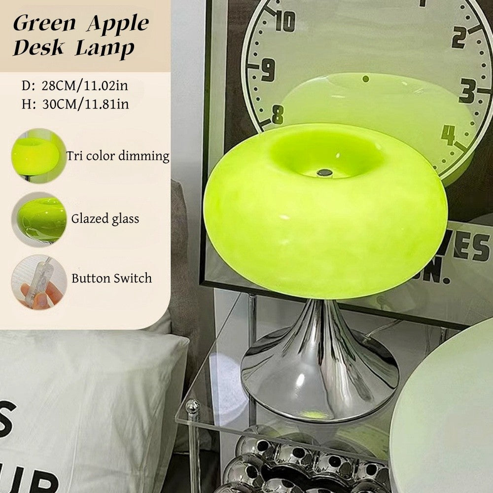 Orilix Colorful Apple Bauhaus Glass Table Lamp