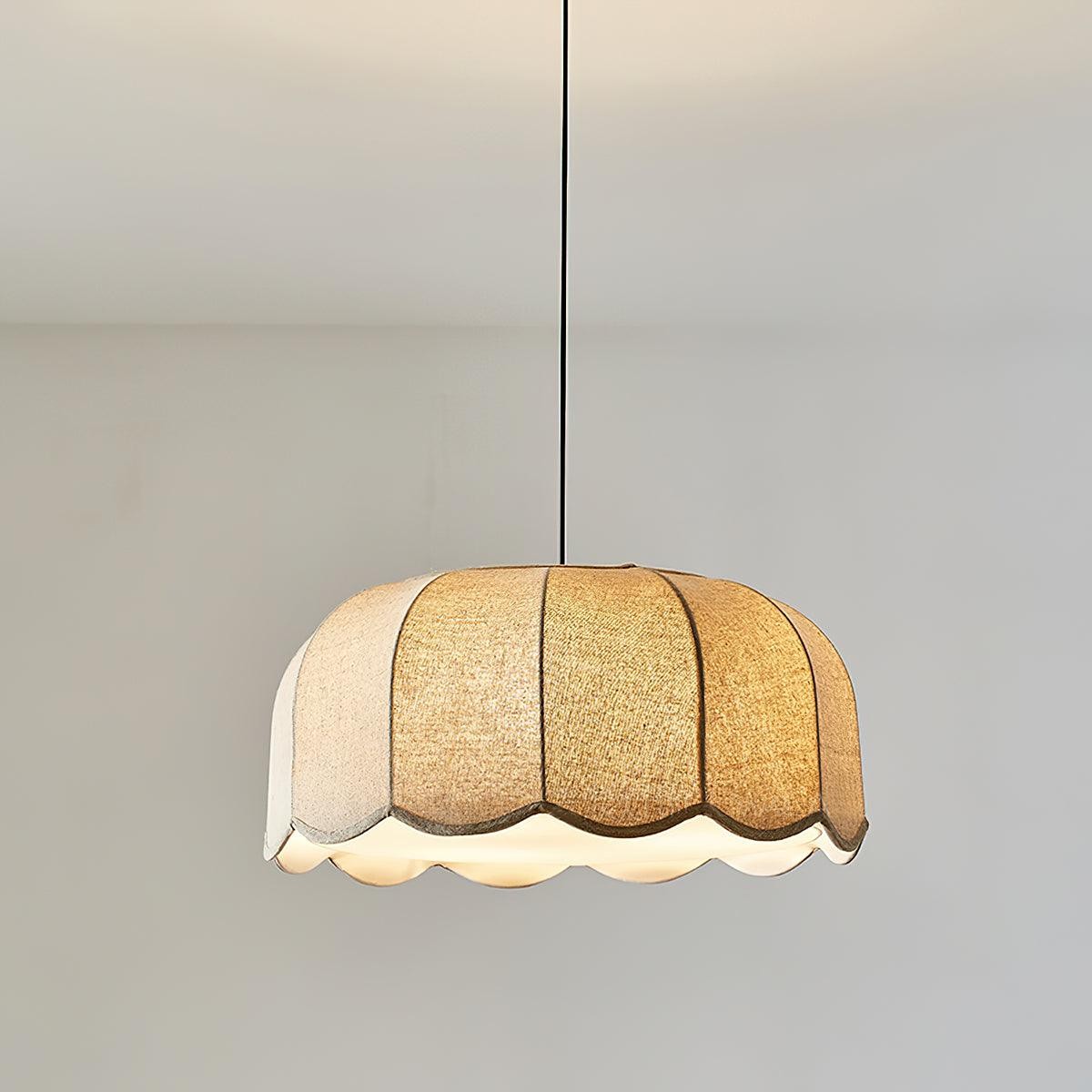 Quill Large Boho Fabric Flower Pendant Light