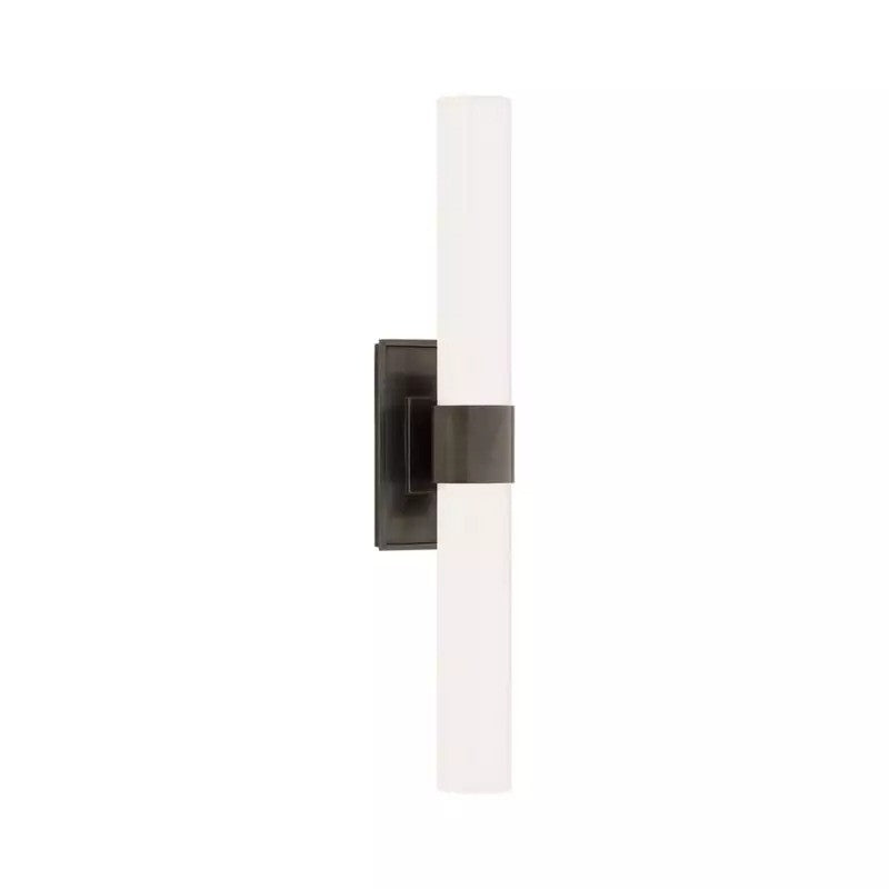 Zinnia Glass Tube Double Wall Mounted Light