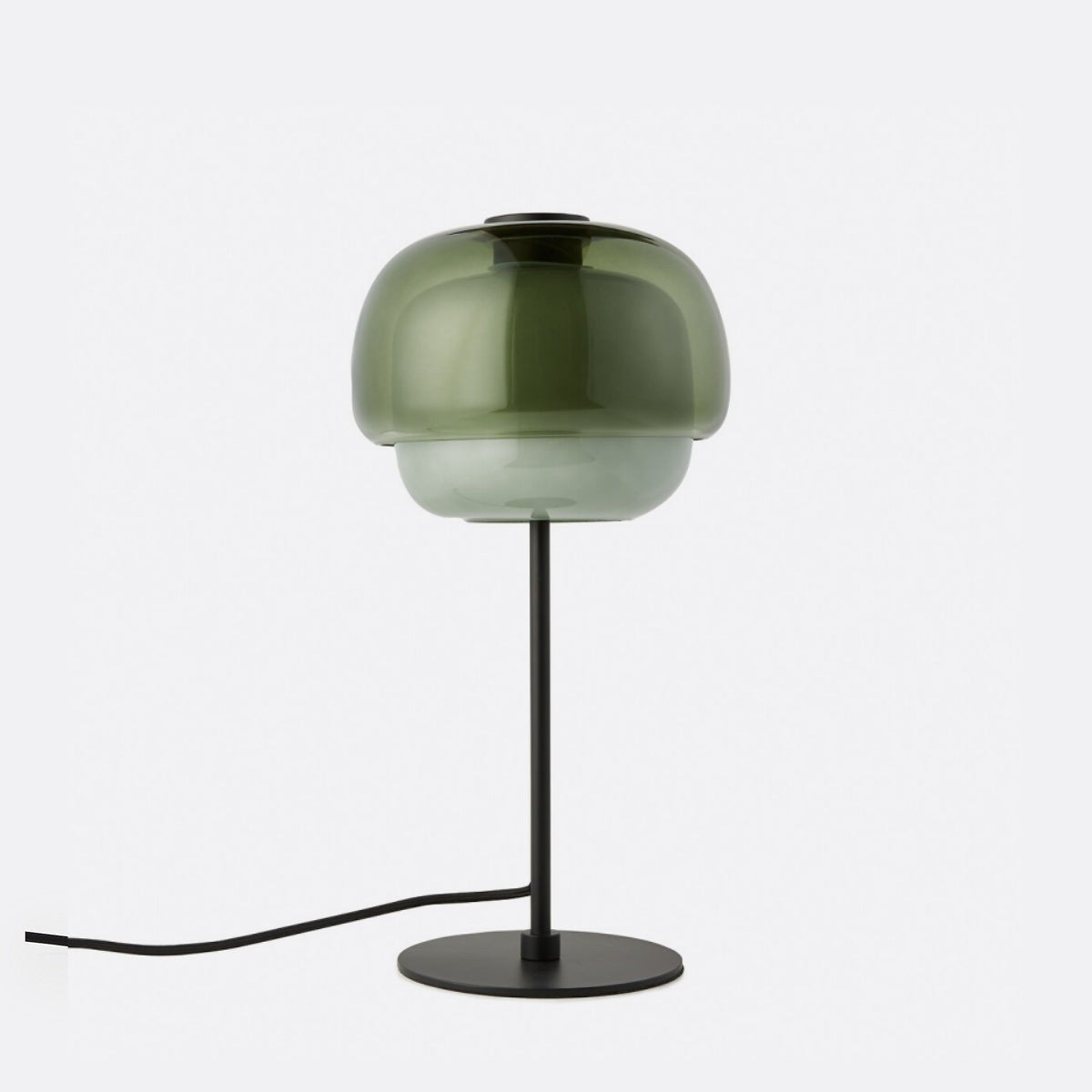 Xyndrae Modern Nordic Double-Layered Tinted Glass Table Lamp