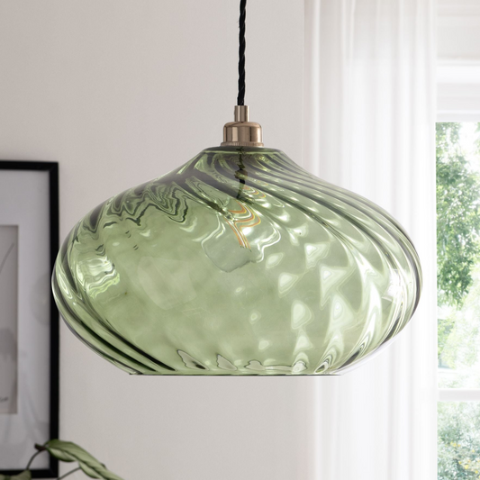 Lunaris Modern Globe Glass Pendant Light