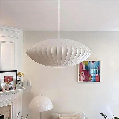 Leocadia White Saucer Nelson Bubble Pendant Light