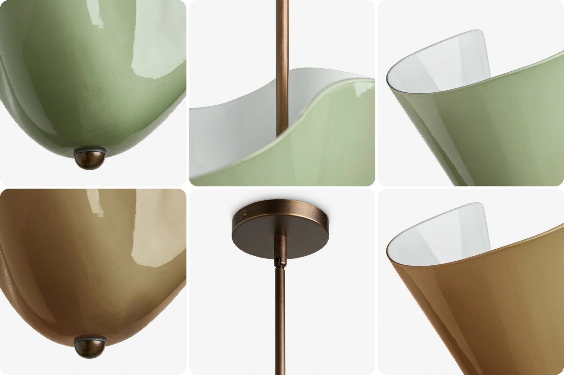 Franklin Modern Shell Glass Fazzo Pendant Light