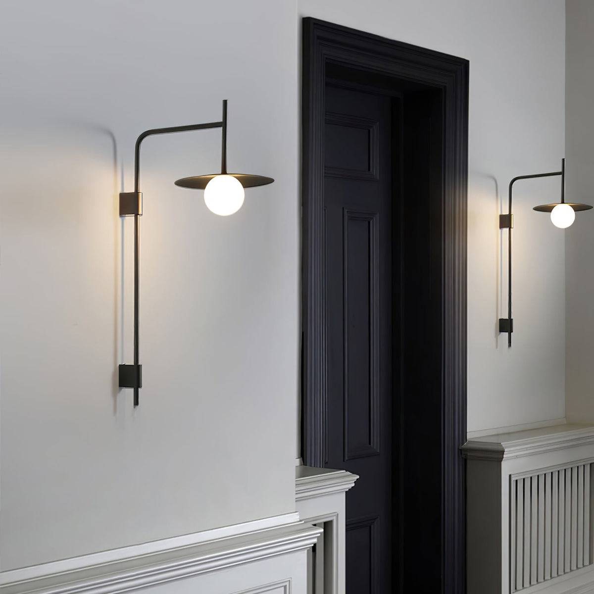 Pyris Scandinavian Minimalist Metal Swing Arm Wall Lamp