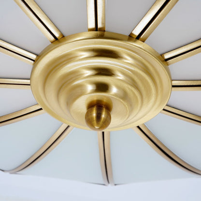 Palmer Retro Acrylic Flower Semi Flush Mount Ceiling Light